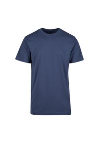 BUILD YOUR BRAND - Bawełniana Koszulka Unisex Dla Dorosłych Z Okrągłym Dekoltem. Kolor: niebieski. Materiał: bawełna. Sport: turystyka piesza