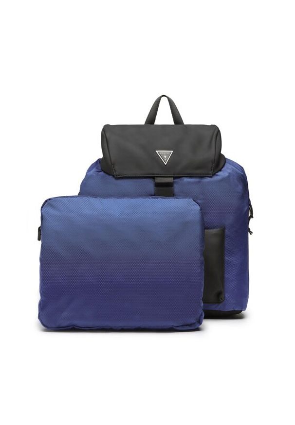 Guess Plecak Certosa Tech (TR) HMCETR P3190 Granatowy. Kolor: niebieski. Materiał: materiał