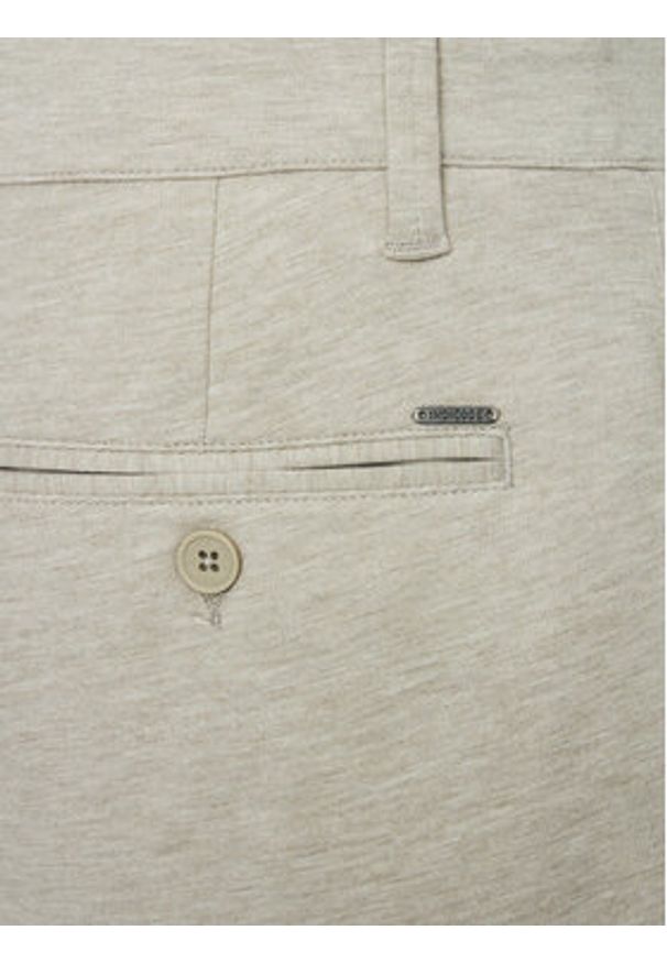 INDICODE Szorty materiałowe Aalborg 70-371 Beżowy Slim Fit. Kolor: beżowy. Materiał: syntetyk