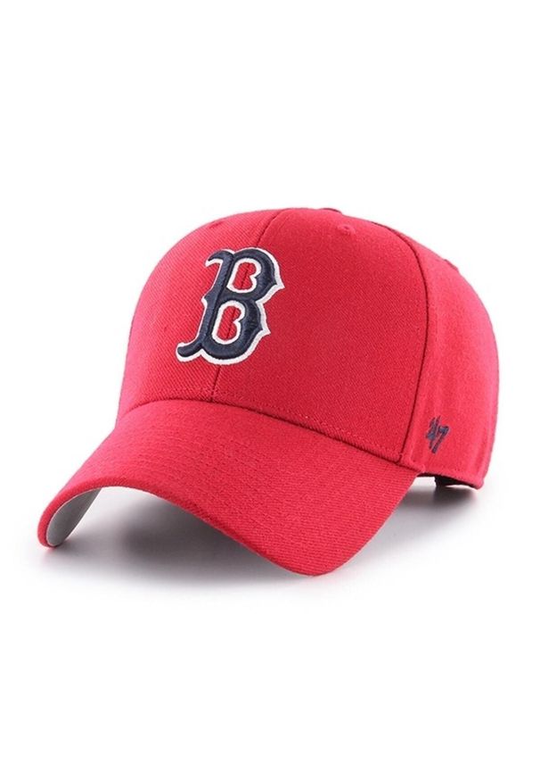 47 Brand - Czapka z daszkiem męska do baseballu Brand `47 Boston Red Sox czerwona. Kolor: czerwony