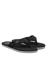 TOMMY HILFIGER - Tommy Hilfiger Japonki Patch Hilfiger Beach Sandal FM0FM05804 Czarny. Kolor: czarny. Materiał: materiał #2