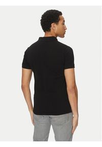 Geox Polo M5511B T3240 F9000 Czarny Regular Fit. Typ kołnierza: polo. Kolor: czarny. Materiał: bawełna