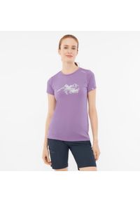 Koszulka turystyczna damska Viking Lenta Bamboo. Kolor: fioletowy #1
