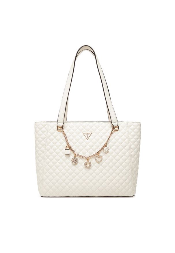 Guess Torebka Everlee HWEG86 79250 Écru. Materiał: skórzane