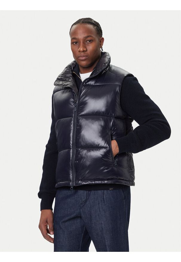 Save The Duck Kamizelka D81382U LOVE21 Granatowy Regular Fit. Kolor: niebieski. Materiał: syntetyk
