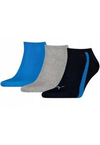 Puma - Skarpetki Do Kostek Unisex Dla Dorosłych Lifestyle 3pak. Kolor: czarny, szary, niebieski, wielokolorowy. Sport: tenis