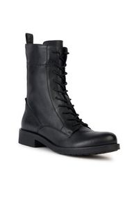 Geox Botki D Rawelle D366RA 000TU C9999 Czarny. Kolor: czarny. Materiał: skóra