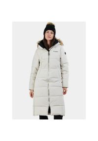 FUNDANGO - Płaszcz Zimowy Damski Fundango Meganne. Kolor: beżowy. Materiał: puch. Sezon: zima. Sport: turystyka piesza #1