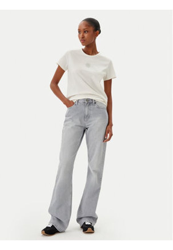 BOSS T-Shirt Eventsa7 50537598 Écru Regular Fit. Materiał: bawełna