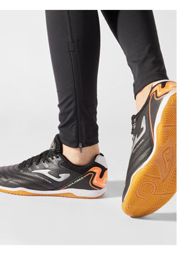 Joma Buty do piłki nożnej Maxima 2301 MAXS2301IN Czarny. Kolor: czarny. Materiał: skóra
