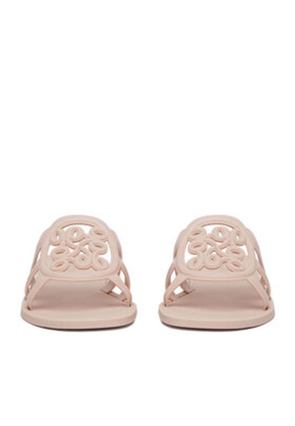 Nine West Klapki CEO-CT1120 Kremowy. Kolor: kremowy. Materiał: materiał