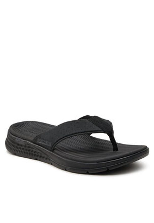 skechers - Skechers Japonki Go Consistent Sandal-Penthouse 229036/BBK Czarny. Kolor: czarny. Materiał: materiał