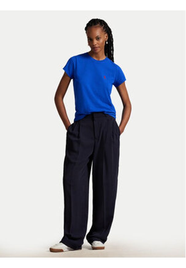 Polo Ralph Lauren T-Shirt 211898698036 Niebieski Regular Fit. Typ kołnierza: polo. Kolor: niebieski. Materiał: bawełna