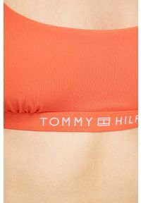 TOMMY HILFIGER - Tommy Hilfiger biustonosz kąpielowy kolor pomarańczowy. Kolor: pomarańczowy. Materiał: poliester #3