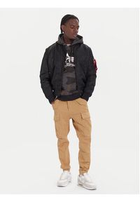 Alpha Industries Kurtka bomber Ma-1 Vf 59 Long 168100 Czarny Slim Fit. Kolor: czarny. Materiał: syntetyk