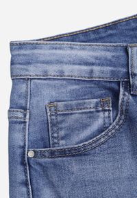 Renee - Niebieskie Bawełniane Jeansy Mom Fit High Waist w Klasycznym Stylu Vilinira. Okazja: na co dzień. Stan: podwyższony. Kolekcja: plus size. Kolor: niebieski. Styl: klasyczny #4