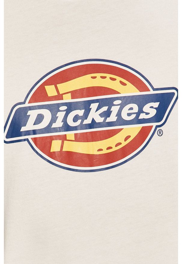 Dickies - T-shirt. Okazja: na co dzień. Kolor: biały. Wzór: nadruk. Styl: casual