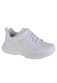 skechers - Buty do chodzenia dziewczęce, Skechers Glimmer Kicks - School Struts. Kolor: biały. Sport: turystyka piesza