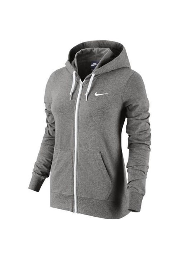 Bluza sportowa damska Nike Sportswear W Hoodie Full Zip Jersey. Typ kołnierza: kaptur. Kolor: szary. Materiał: jersey