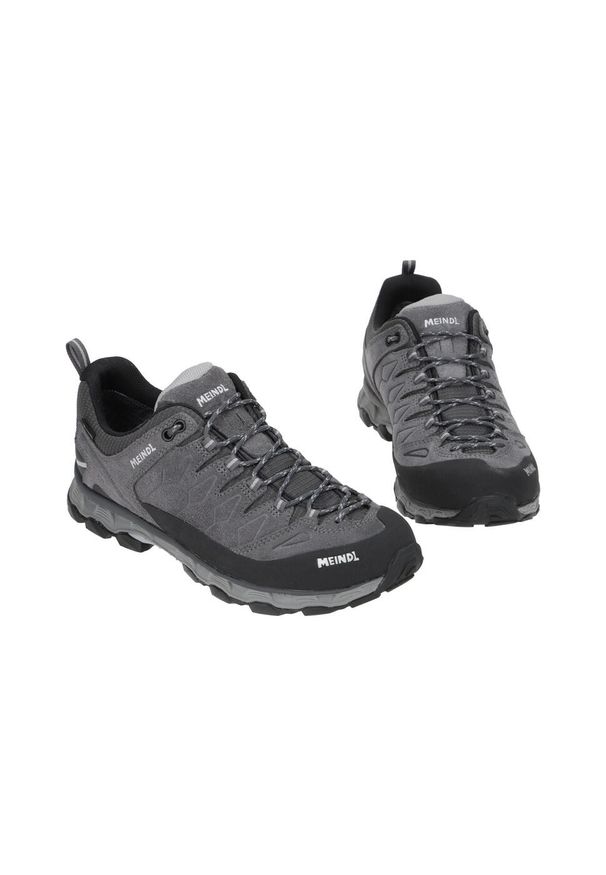 Buty trekkingowe męskie MEINDL Lite Trail GTX, z membraną Gore-Tex. Kolor: szary, niebieski, wielokolorowy. Technologia: Gore-Tex. Sport: turystyka piesza