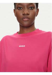 Hugo - HUGO T-Shirt 50490593 Różowy Relaxed Fit. Kolor: różowy. Materiał: bawełna