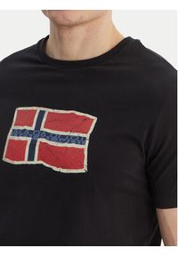 Napapijri T-Shirt S-Mahsa NP0A4FZB Czarny Regular Fit. Kolor: czarny. Materiał: bawełna #3