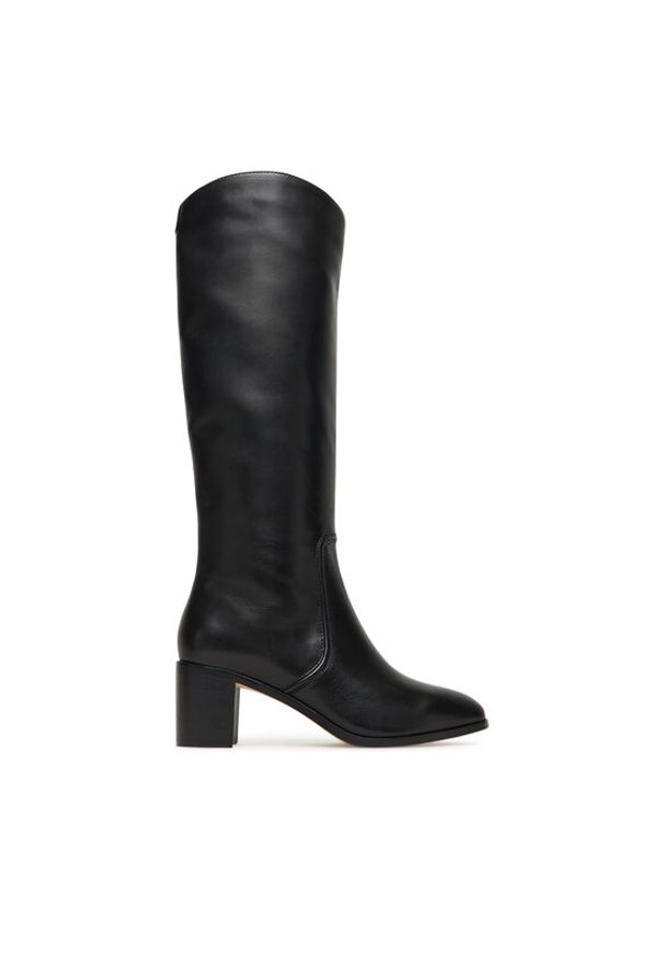Lauren Ralph Lauren - LAUREN RALPH LAUREN Kozaki Charly Bo Tal 802967813001 Czarny. Kolor: czarny. Materiał: skóra