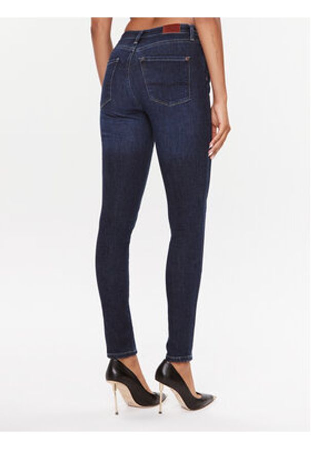 Pepe Jeans Jeansy Regent PL204171 Granatowy Skinny Fit. Kolor: niebieski