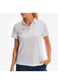 Koszulka polo do tenisa damska Joma Bali II. Typ kołnierza: polo. Kolor: biały. Sport: tenis