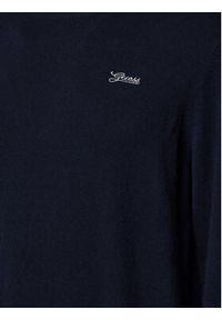 Guess Sweter M4YR01 Z3052 Granatowy Regular Fit. Kolor: niebieski. Materiał: syntetyk