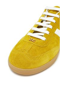 Elisabetta Franchi Sneakersy SA-51G-51E2-V400 Żółty. Kolor: żółty. Materiał: zamsz, skóra #3