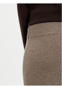 Weekend Max Mara Spodnie materiałowe Tennis 2425336012 Beżowy Regular Fit. Kolor: beżowy. Materiał: wełna