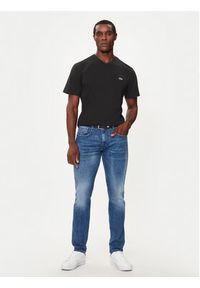 Lacoste T-Shirt TH5077 Czarny Regular Fit. Kolor: czarny. Materiał: bawełna #5