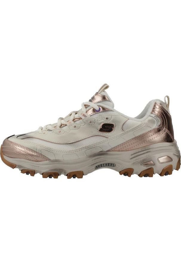 skechers - Buty Kobieta Skechers Dlites Vintage Vision biały. Kolor: biały. Model: Skechers Sport. Sport: turystyka piesza