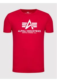 Alpha Industries T-Shirt Basic 100501 Czerwony Regular Fit. Kolor: czerwony. Materiał: bawełna #4