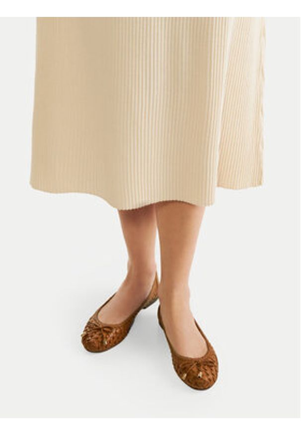 Lasocki Baleriny WI45-550-01 Brązowy. Kolor: brązowy. Materiał: skóra