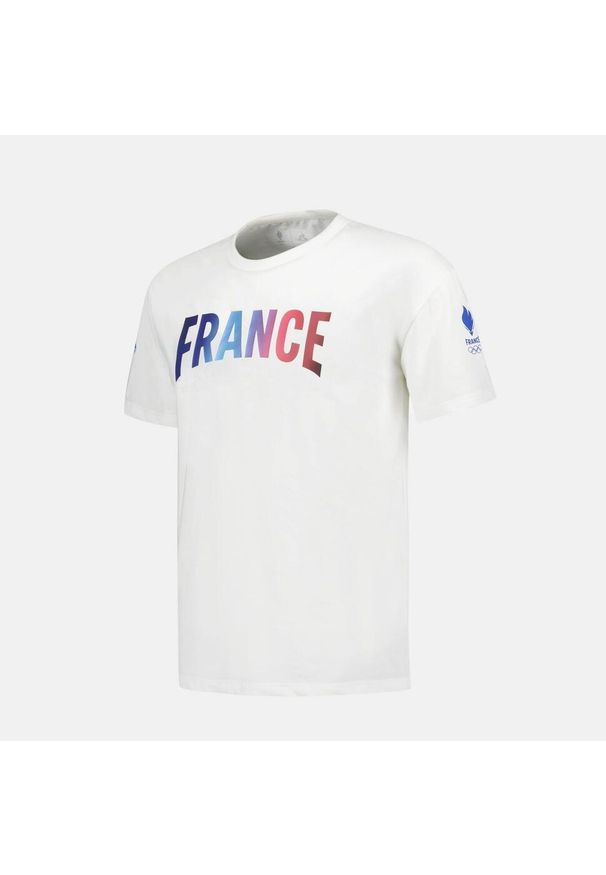 Koszulka Le Coq Sportif Paris 2024 N°1. Kolor: biały. Materiał: bawełna