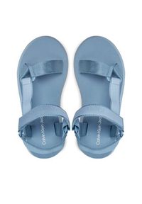 Calvin Klein Jeans Sandały Sandal Velcro Webbing Dc YW0YW01353 Niebieski. Kolor: niebieski. Materiał: materiał #3