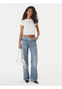 Hugo - HUGO T-Shirt Dichroma_B 50560769 Écru Slim Fit. Materiał: bawełna #5