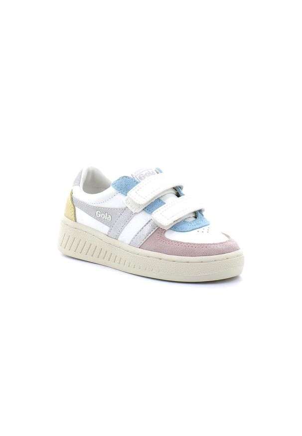 Trenerzy drapaka dla dzieci Gola Grandslam Quad. Okazja: na co dzień. Kolor: biały. Sport: turystyka piesza