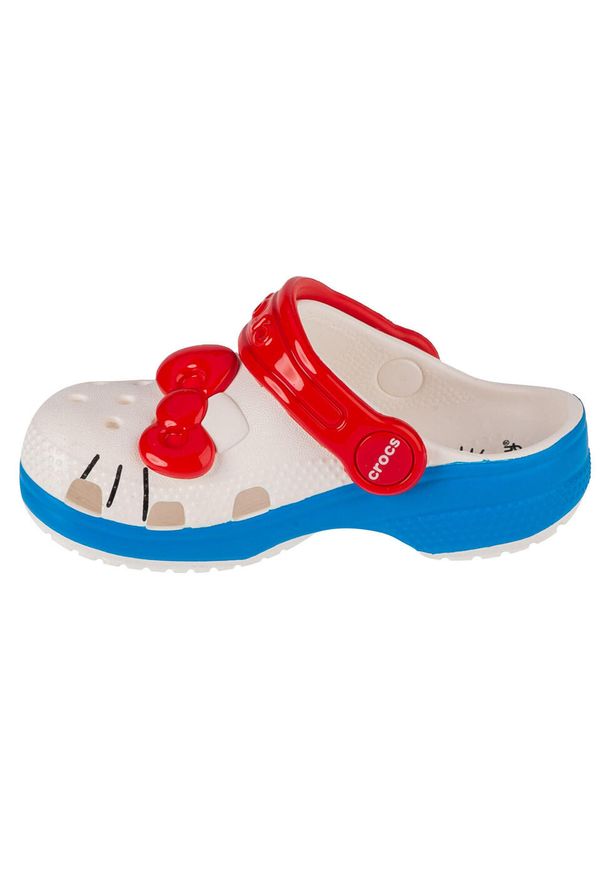 Buty do chodzenia niemowlęce Crocs 209469100. Kolor: biały, wielokolorowy, niebieski. Materiał: materiał, syntetyk