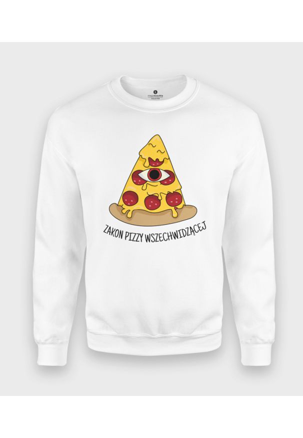 MegaKoszulki - Bluza klasyczna Wszechwidząca Pizza. Styl: klasyczny