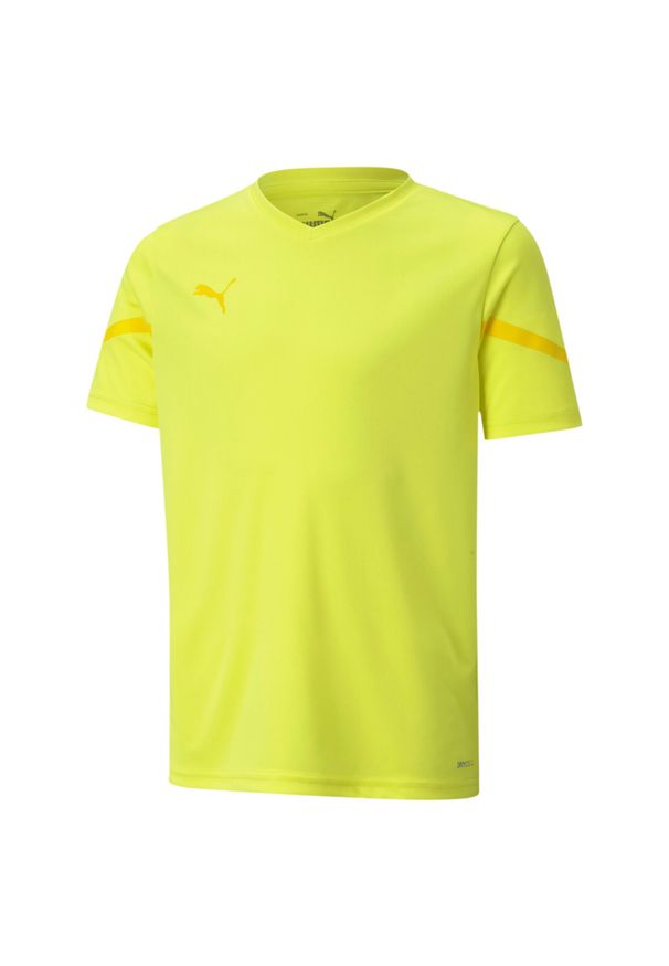 Koszulka Dziecięca Puma Teamflash Jersey Żółta 116 - Styl i Komfort. Kolor: żółty. Materiał: poliester. Sport: piłka nożna