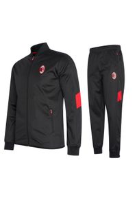 AC MILAN - Dres Sportowy męski AC Milan. Kolor: czarny. Materiał: dresówka