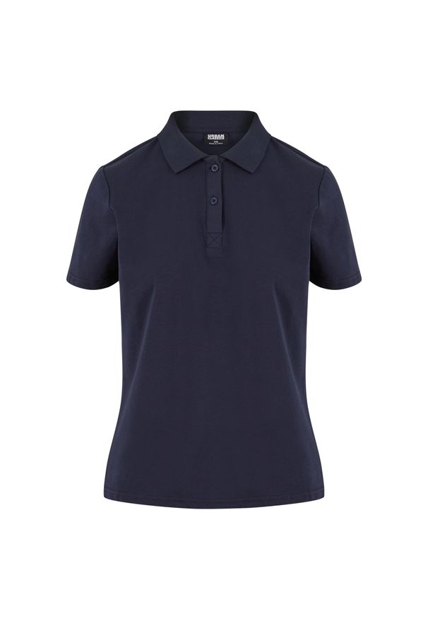 Damska koszulka polo Urban Classics Sorona. Typ kołnierza: polo. Kolor: niebieski. Materiał: materiał