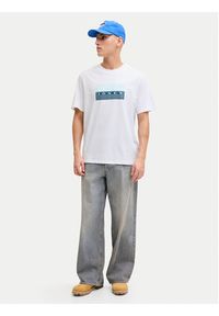 Jack & Jones T-Shirt Fusion 12289863 Biały Regular Fit. Kolor: biały. Materiał: bawełna #4