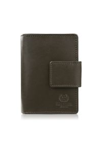 PAOLO PERUZZI - Portfel damski skórzany średni ciemnozielony z zabezpieczeniem RFID Paolo Peruzzi AL-04-GB. Kolor: zielony. Materiał: skóra #1