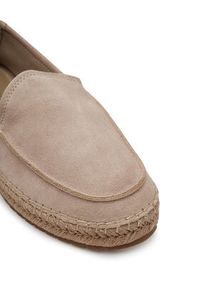 TOMMY HILFIGER - Tommy Hilfiger Espadryle Hilfiger Flex Espa Suede Loafer FM0FM05392 Beżowy. Kolor: beżowy. Materiał: skóra, zamsz #3