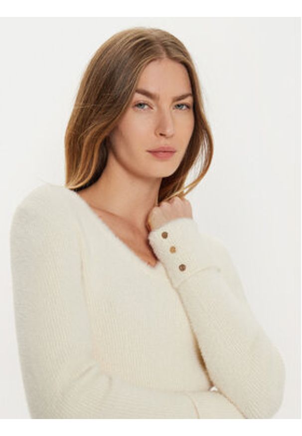 Morgan Sweter 212-MOOVE Écru Regular Fit. Materiał: syntetyk