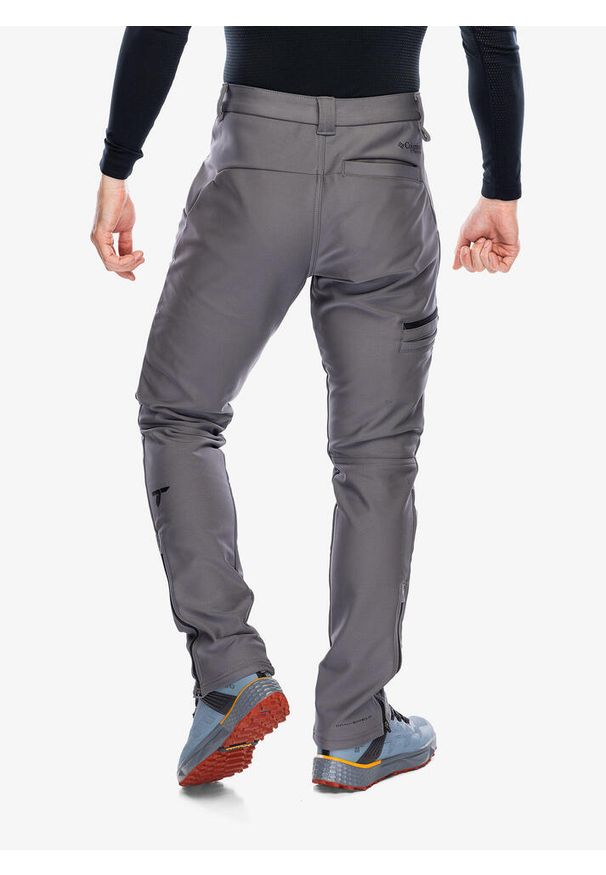 columbia - Spodnie softshell męskie Columbia Vast Canyon Softshell Pant. Kolor: szary. Materiał: softshell. Sport: turystyka piesza